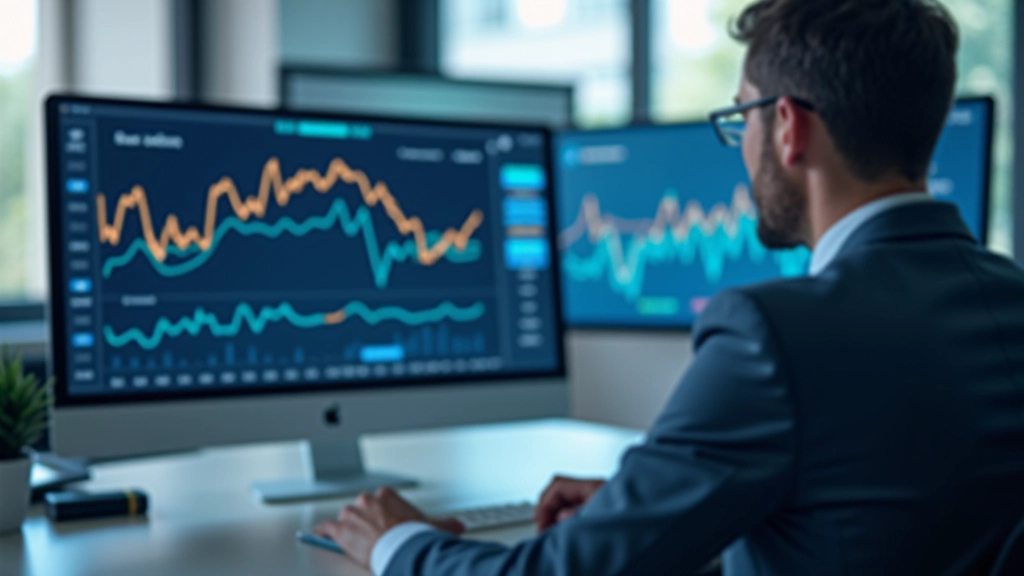 Grafische Darstellung von Inflationstrends mit Pfeilen und statistischen Kurven auf einem modernen Monitor