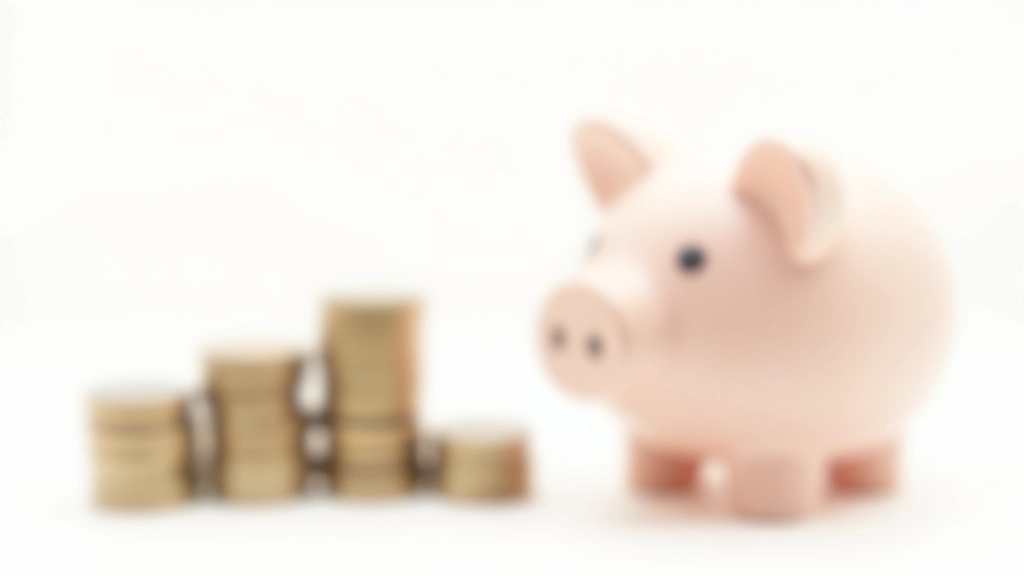 Ein Sparschein oder Sparbuch mit aufgestapelten Münzen, die zeigen, wie Haushalte sparen